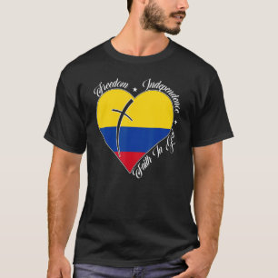 Camiseta Libertad Independencia Fe En Dios Colom Cristiano
