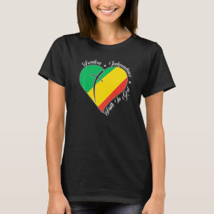 Camiseta Libertad Independencia Fe En Dios Congo Cristiano