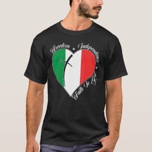 Camiseta Libertad Independencia Fe En Dios Ital Cristiano