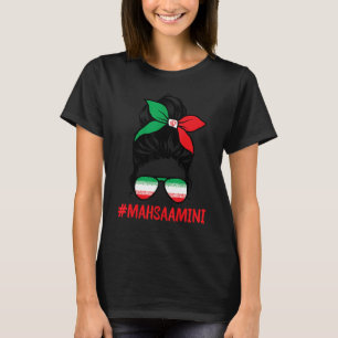 Camiseta Libertad Irán Mujeres Vida Libertad Moño Desordena