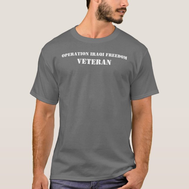 Camiseta Libertad iraquí de la operación, VETERANO (Anverso)