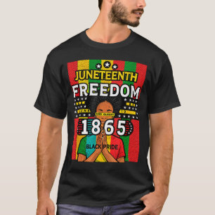Camiseta Libertad Juneteenth 1865 orgullo negro 19 de junio