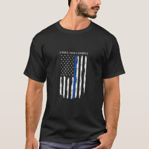 Camiseta Libertad Médica No Cumpliré Ningún Mandato
