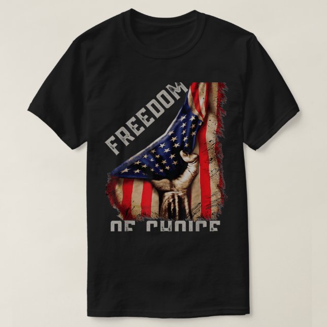 Camiseta Libertad médica sin mandato, libertad de elección  (Diseño del anverso)