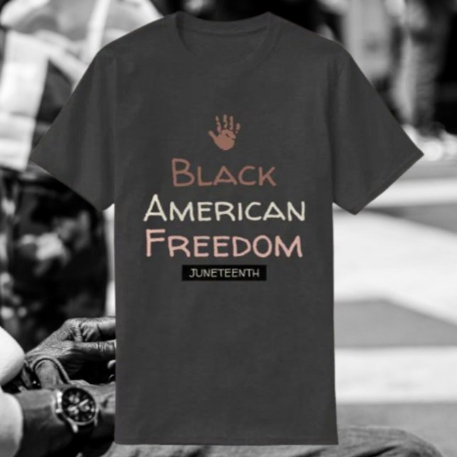 Camiseta Libertad Negra Estadounidense Juneteenth (Subido por el creador)