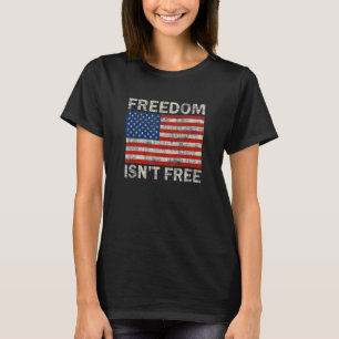 Camiseta Libertad no es bandera retro norteamericana libre