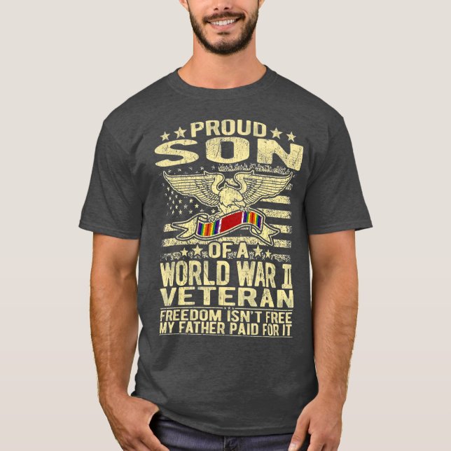 Camiseta Libertad No Es Hijo Orgulloso De La Segunda Guerra (Anverso)