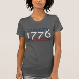 Camiseta Libertad o muerte - 1776 blanco