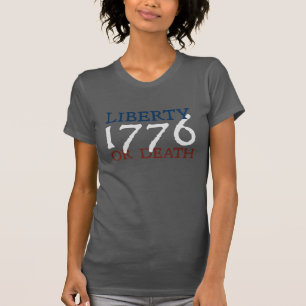 Camiseta Libertad o muerte - 1776 blanco