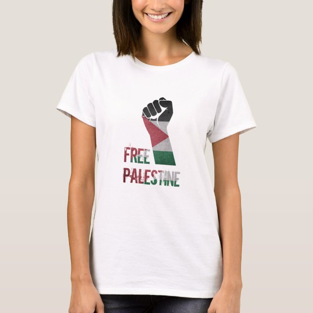Camiseta libertad palestina libre para palestina (Anverso)