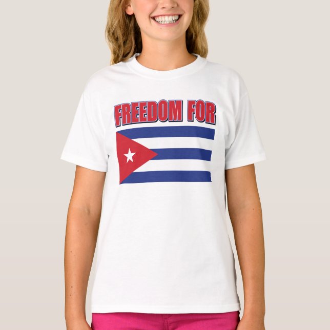 Camiseta Libertad para Cuba (Anverso)