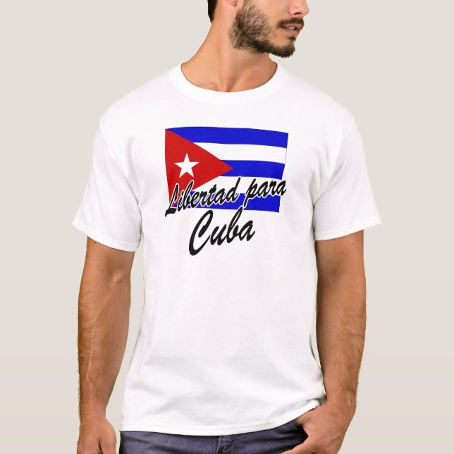 Camiseta ¡Libertad para Cuba! (Anverso)