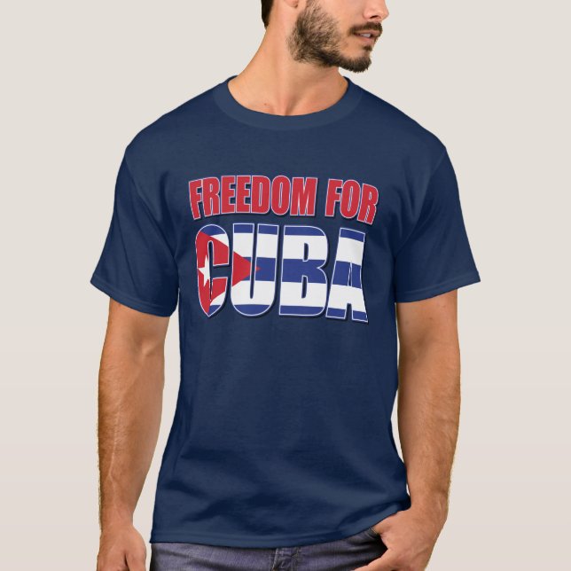 Camiseta Libertad para Cuba (Anverso)