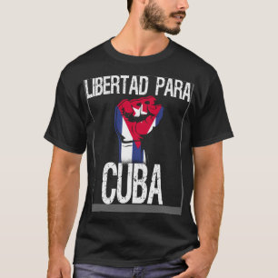 Camiseta Libertad para Cuba SOS Movimiento Cubano Pro Liber