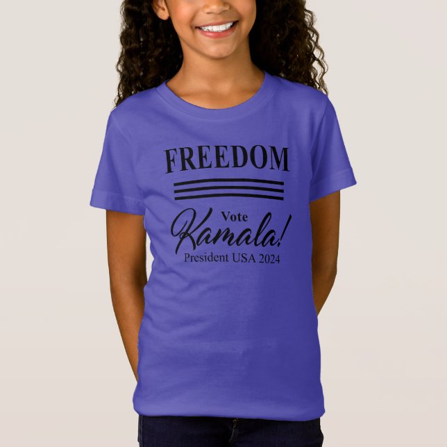 Camiseta LIBERTAD para el presidente Kamala Harris 2024 (Anverso)