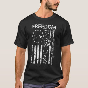 Camiseta Libertad Para El Pueblo Ar15 Bandera Estadounidens