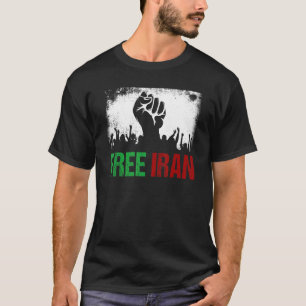 Camiseta Libertad para Irán junto con la libertad iraní
