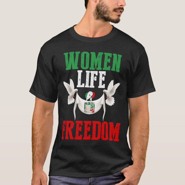 Camiseta Libertad para la vida de las mujeres: Irán frente  (Anverso)