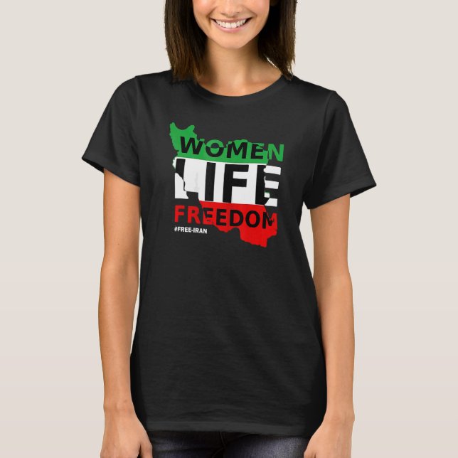 Camiseta Libertad para la vida de las mujeres iraníes junto (Anverso)