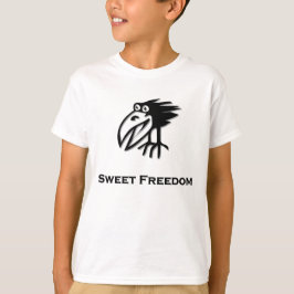 Camiseta Libertad para los dulces con aves