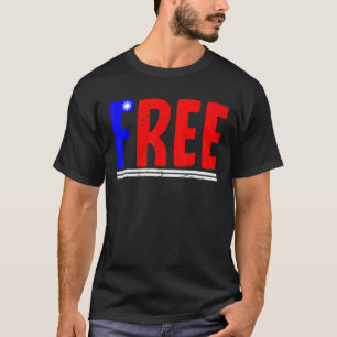 Camiseta Libertad para mantener a Taiwán libre bandera taiw