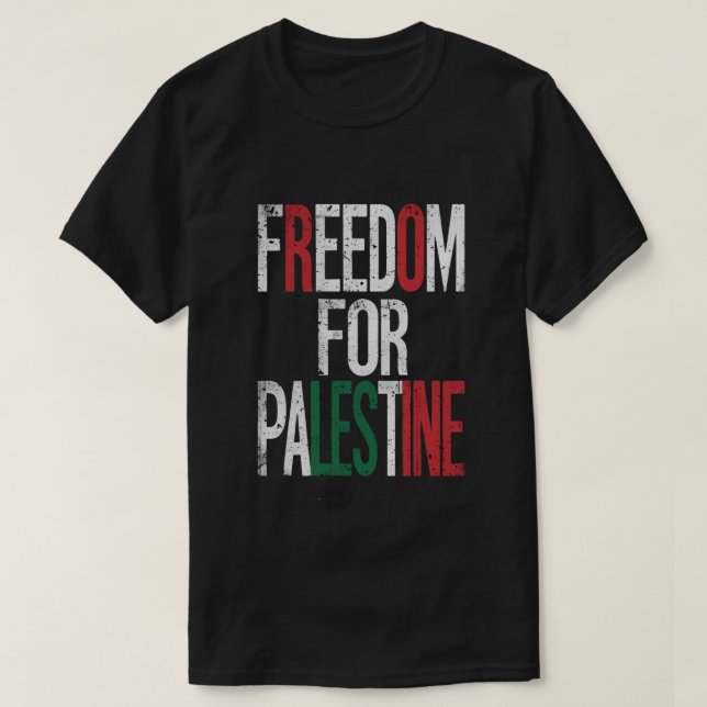 Camiseta Libertad para Palestina (Diseño del anverso)