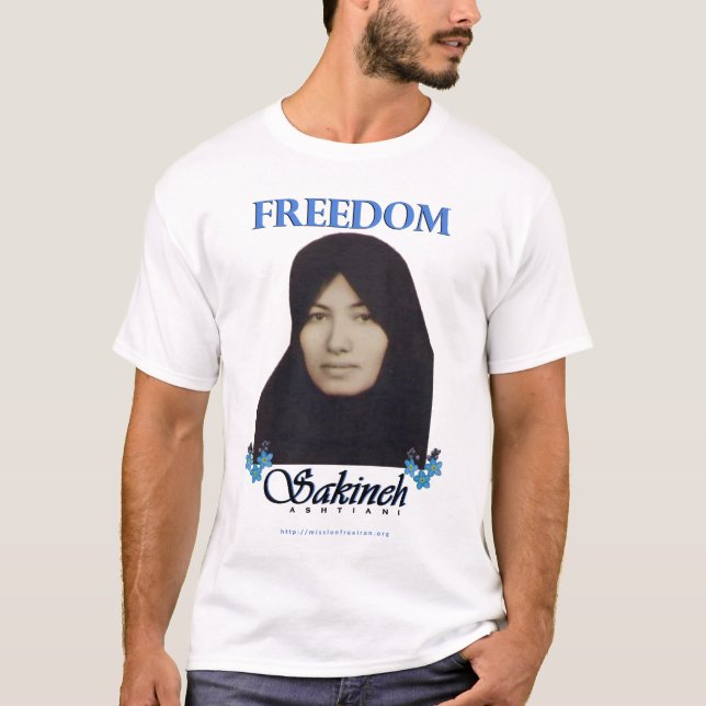 Camiseta Libertad para Sakineh Ashtiani (Anverso)