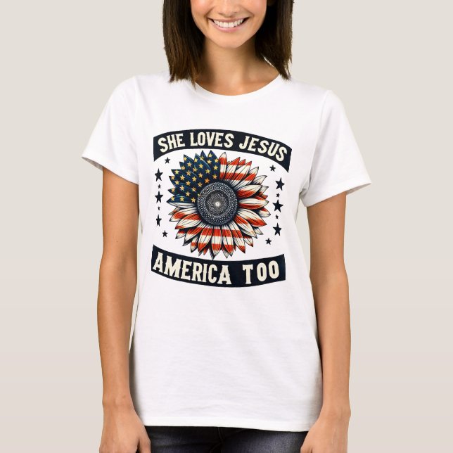 Camiseta Libertad Patriótica 4 DE JULIO (Anverso)