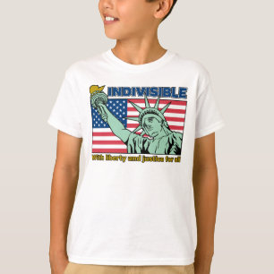 Camiseta Libertad Patriótica-Indivisible y Justicia para To