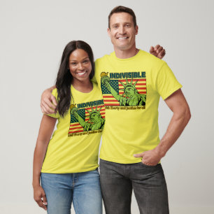 Camiseta Libertad Patriótica-Indivisible y Justicia para To