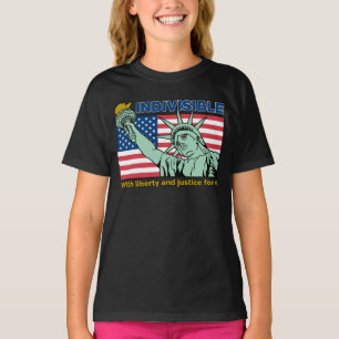 Camiseta Libertad Patriótica-Indivisible y Justicia para To