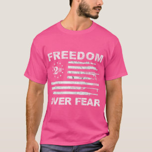 Camiseta Libertad Por Miedo - 2ª Enmienda Patriótica Pro-Gu