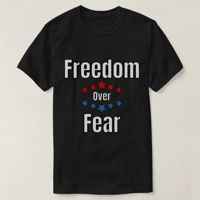Camiseta Libertad por miedo, libertad médica paran el manda (Diseño del anverso)