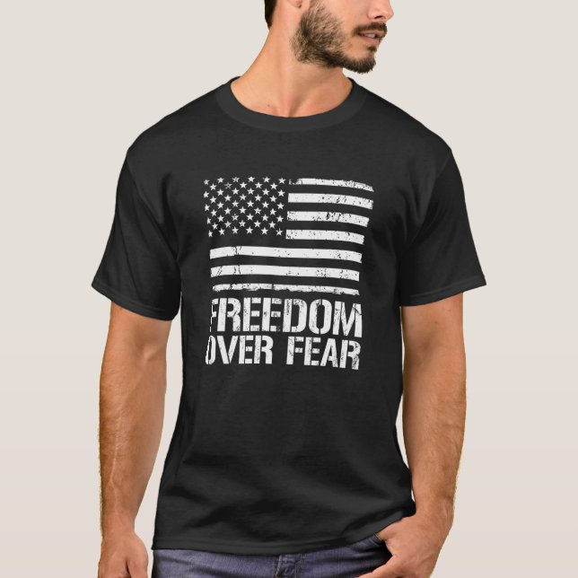 Camiseta Libertad Por Miedo Libertad Médica Sin Mandatos (Anverso)