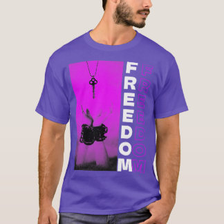 Camiseta Libertad púrpura