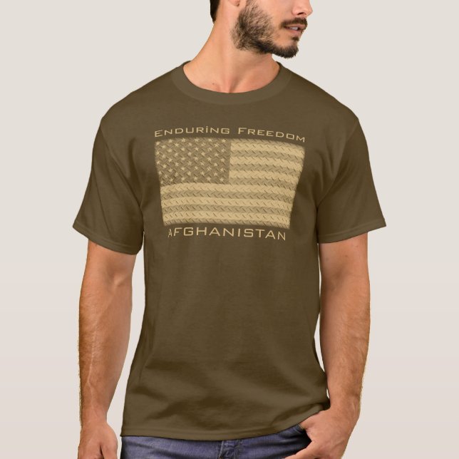 Camiseta Libertad que aguanta de operación - Afganistán (Anverso)