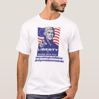Camiseta Libertad que comienza con usted