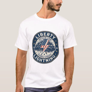 Camiseta Libertad Relámpago Patriótico Patriótico Tormenta