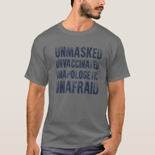 Camiseta Libertad sin miedo sin mascarillas sin vacunar