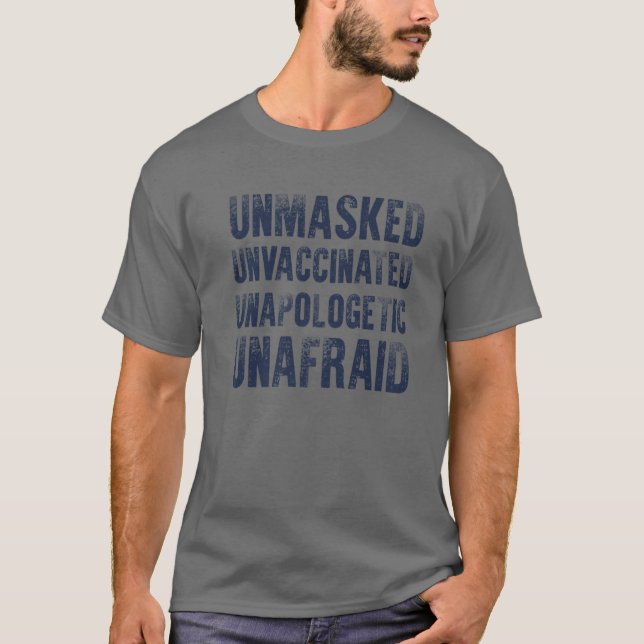 Camiseta Libertad sin miedo sin mascarillas sin vacunar (Anverso)