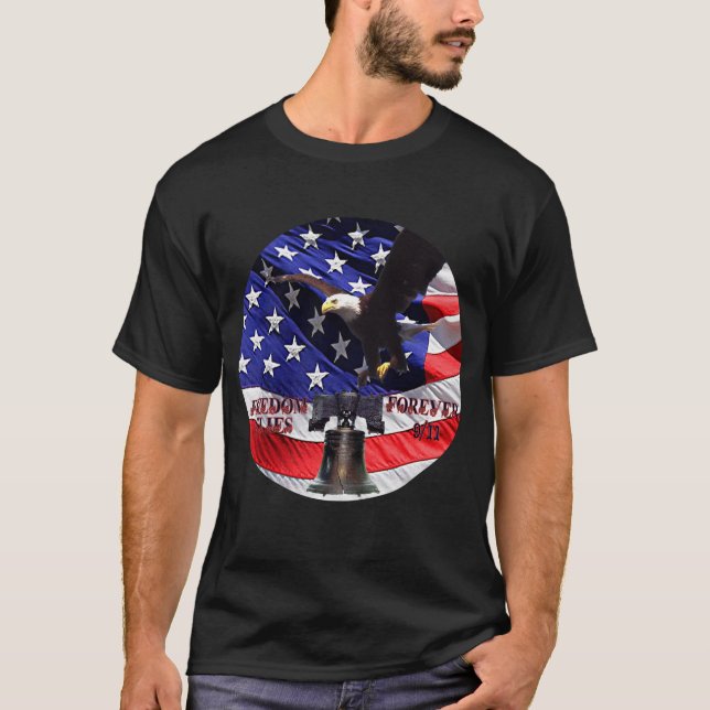 Camiseta Libertad vuela para siempre 9/11 (Anverso)