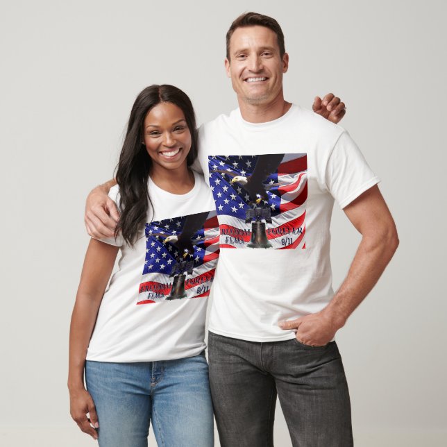 Camiseta Libertad vuela para siempre 9/11 (Unisexo)