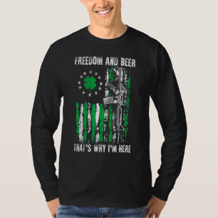 Camiseta Libertad y Cerveza Por Eso Estoy Aquí Gun Lover St
