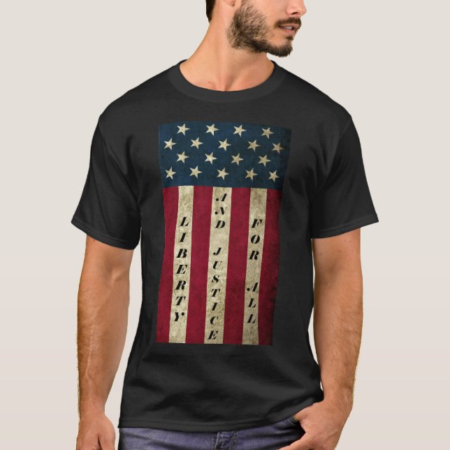 Camiseta Libertad y justicia para todos los hombres (Anverso)