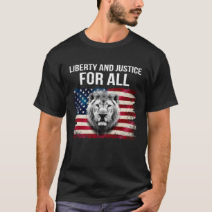 Camiseta Libertad y justicia para todos Patriótico USA Vint