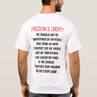 CAMISETA "LIBERTAD Y LIBERTAD-, LA BARBA SE DETIENE AHORA"