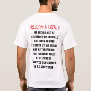 CAMISETA "LIBERTAD Y LIBERTAD-, LA BASURA SE DETIENE AHORA"