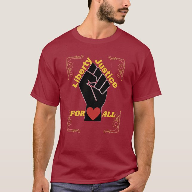 Camiseta Libertades oficiales y justicia para todos Colecci (Anverso)