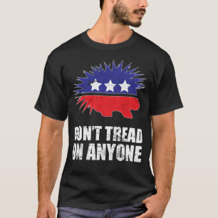 Camiseta Libertarian Porcupine logo Don't Tread on Anyone