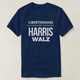 Camiseta LIbertarianos para Harris Walz